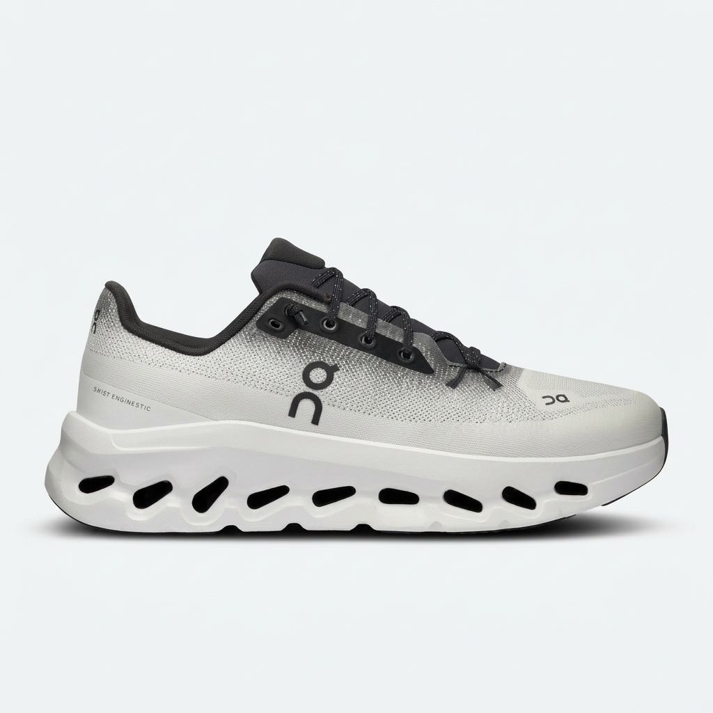Witte moderne runner met dikke foamzool